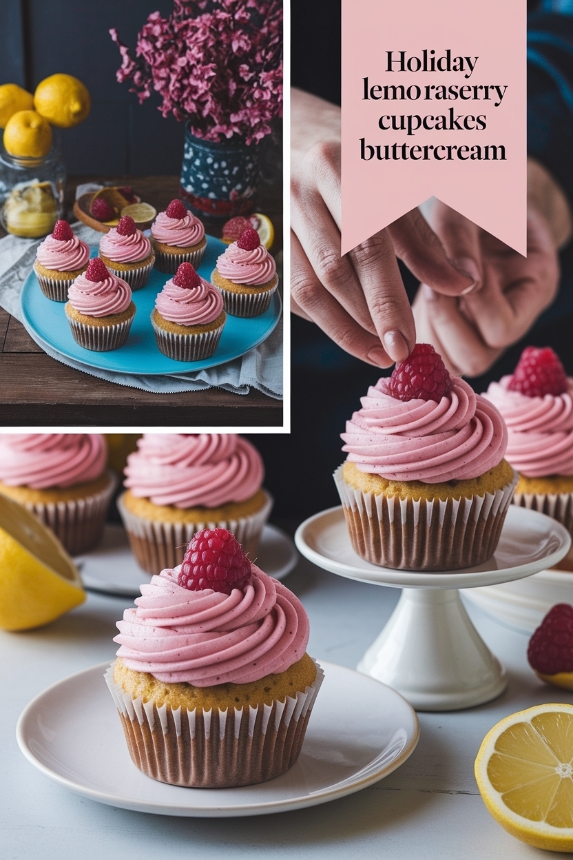 lemon raspberry cupcakes buttercream