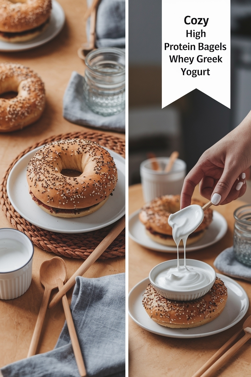 high protein bagels whey greek yogurt