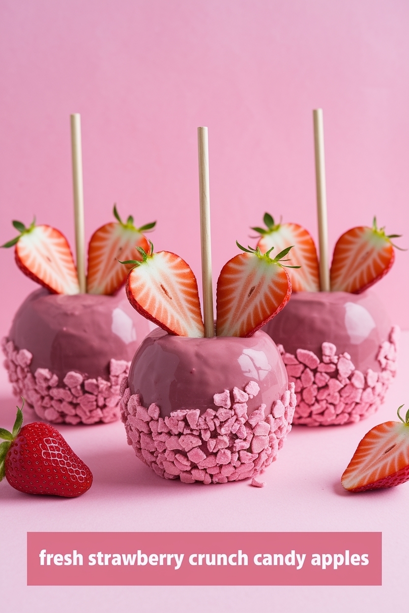 strawberry crunch candy apples