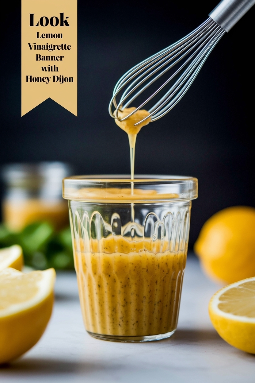 lemon vinaigrette with honey dijon