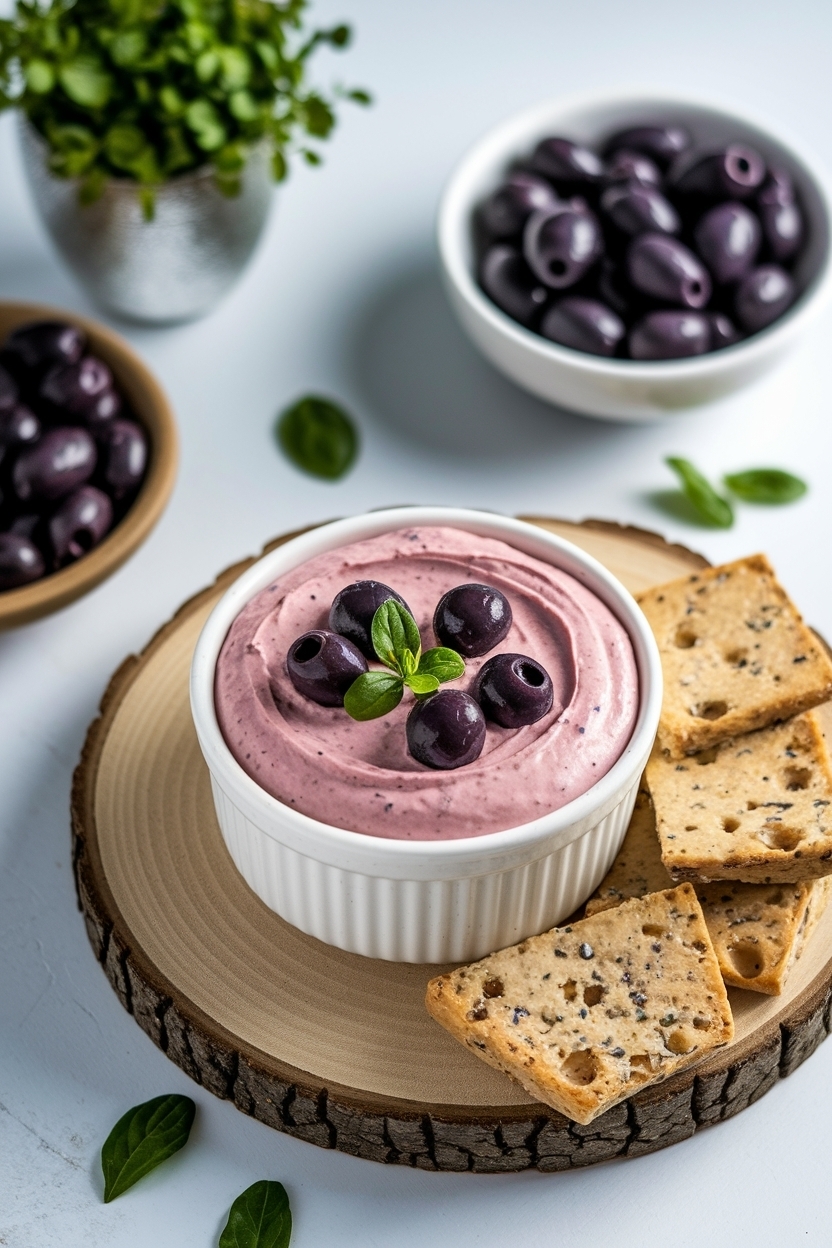 dirty martini dip with blue cheese olives