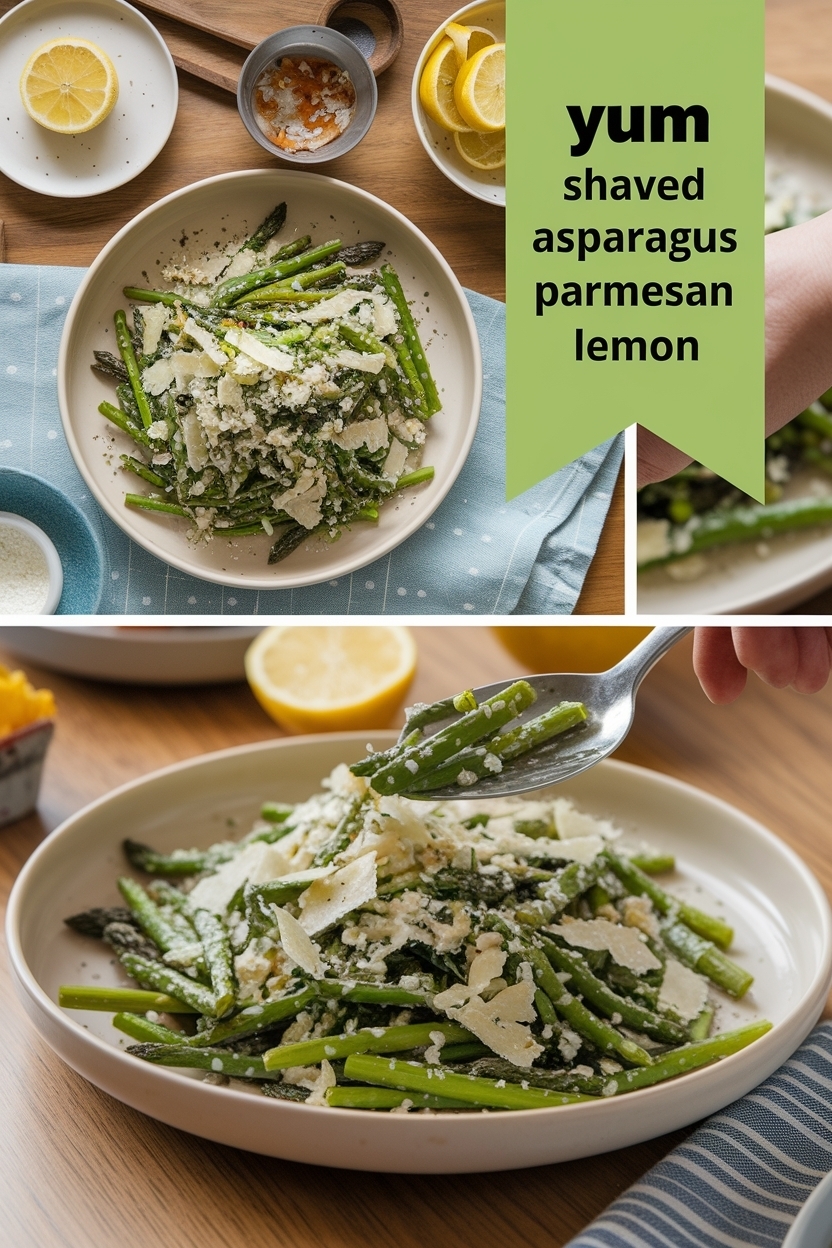 shaved asparagus salad parmesan lemon