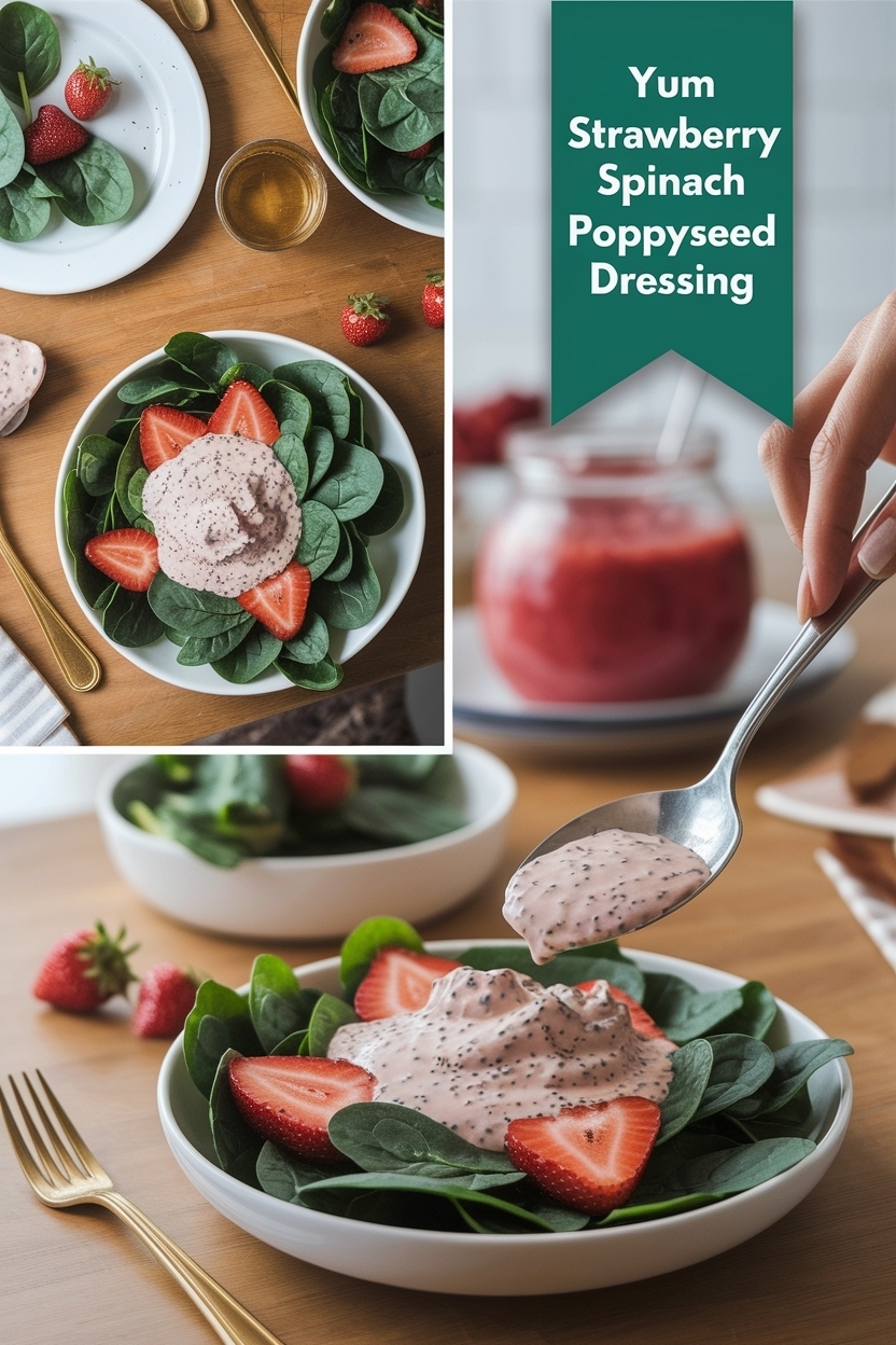 strawberry spinach salad poppyseed dressing
