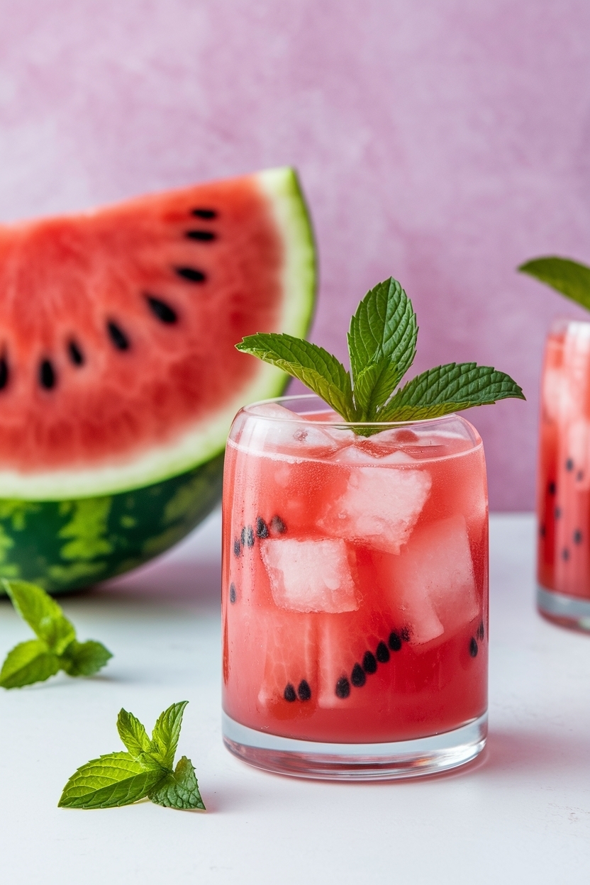 watermelon mint agua fresca mocktail