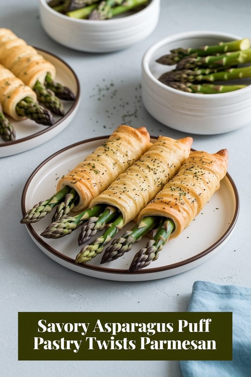 asparagus puff pastry twists parmesan