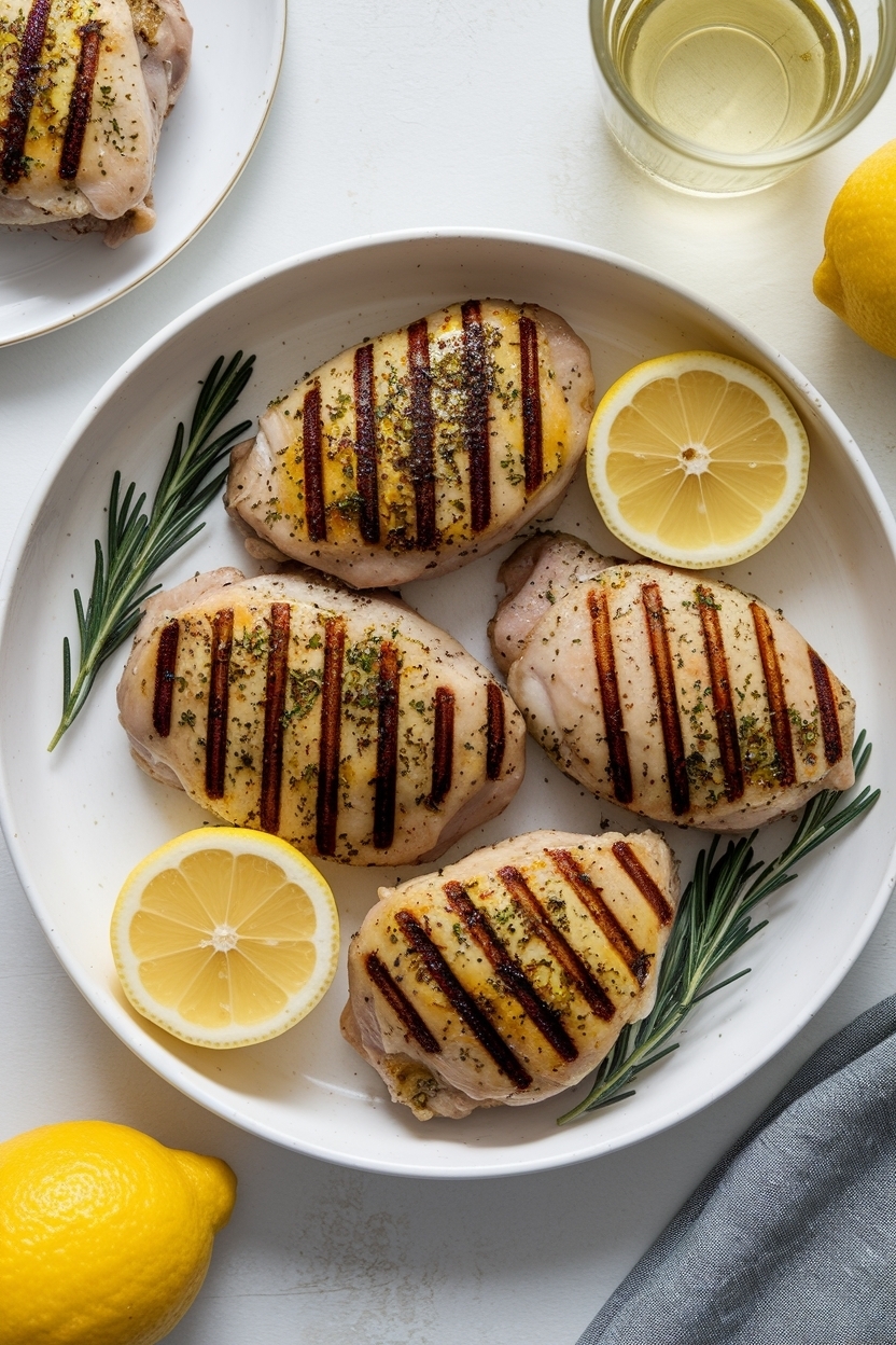 lemon garlic chicken thighs grill