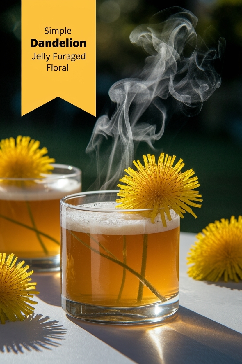 dandelion jelly foraged floral