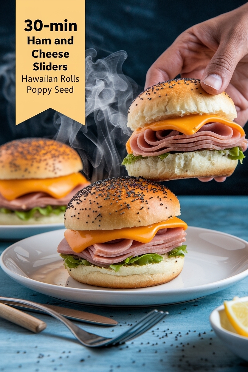 ham and cheese sliders hawaiian rolls poppy seed