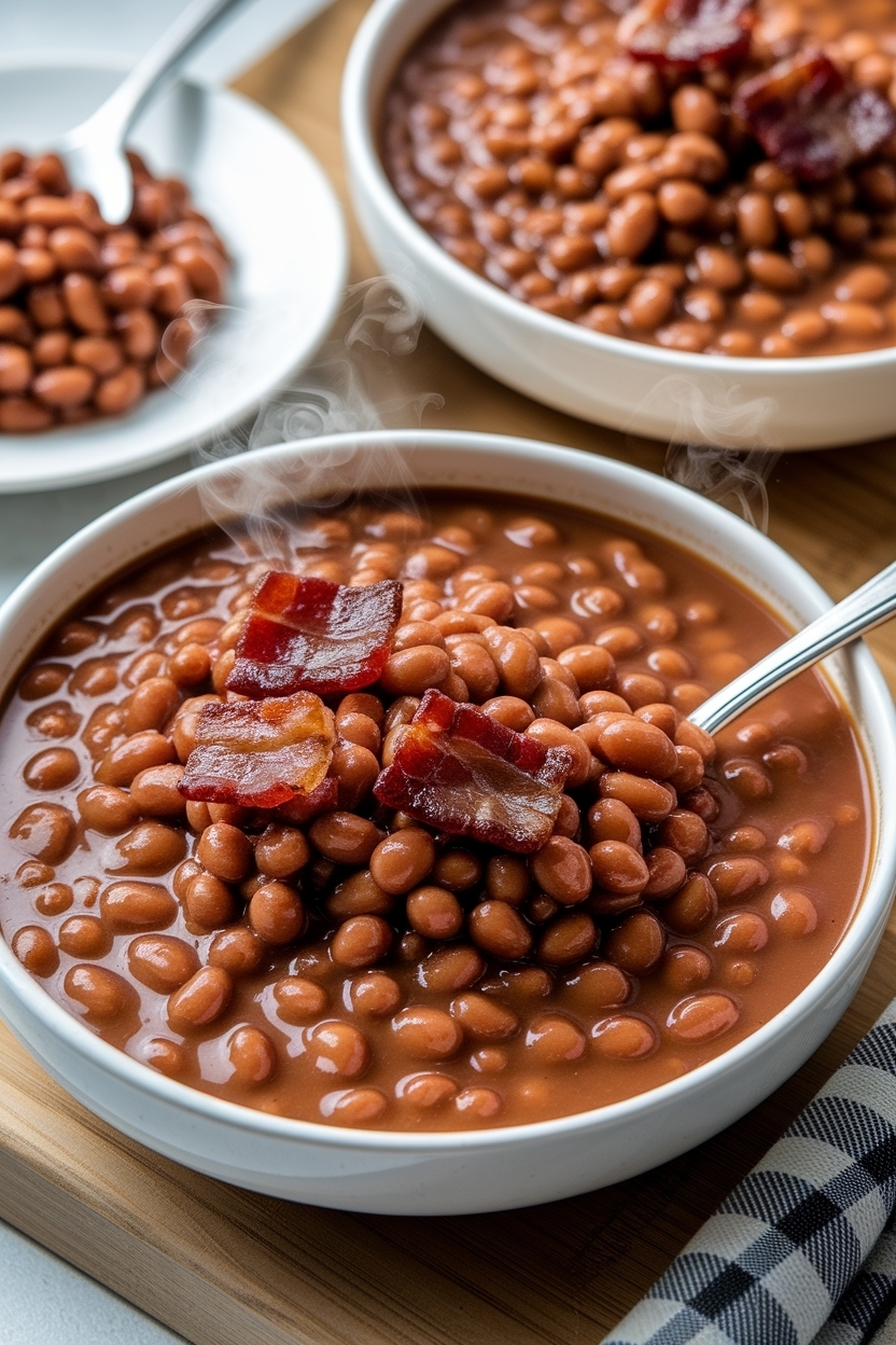 baked beans with bacon brown sugar