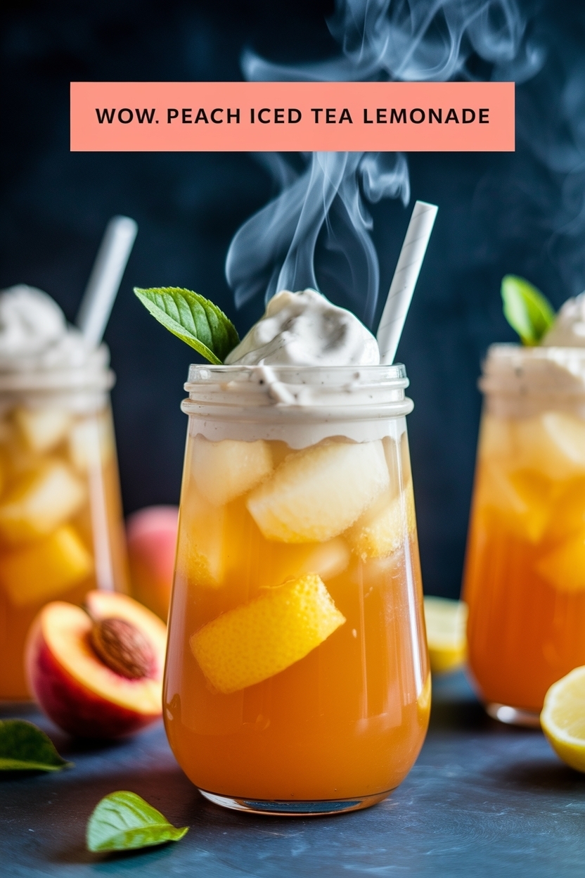 peach iced tea lemonade