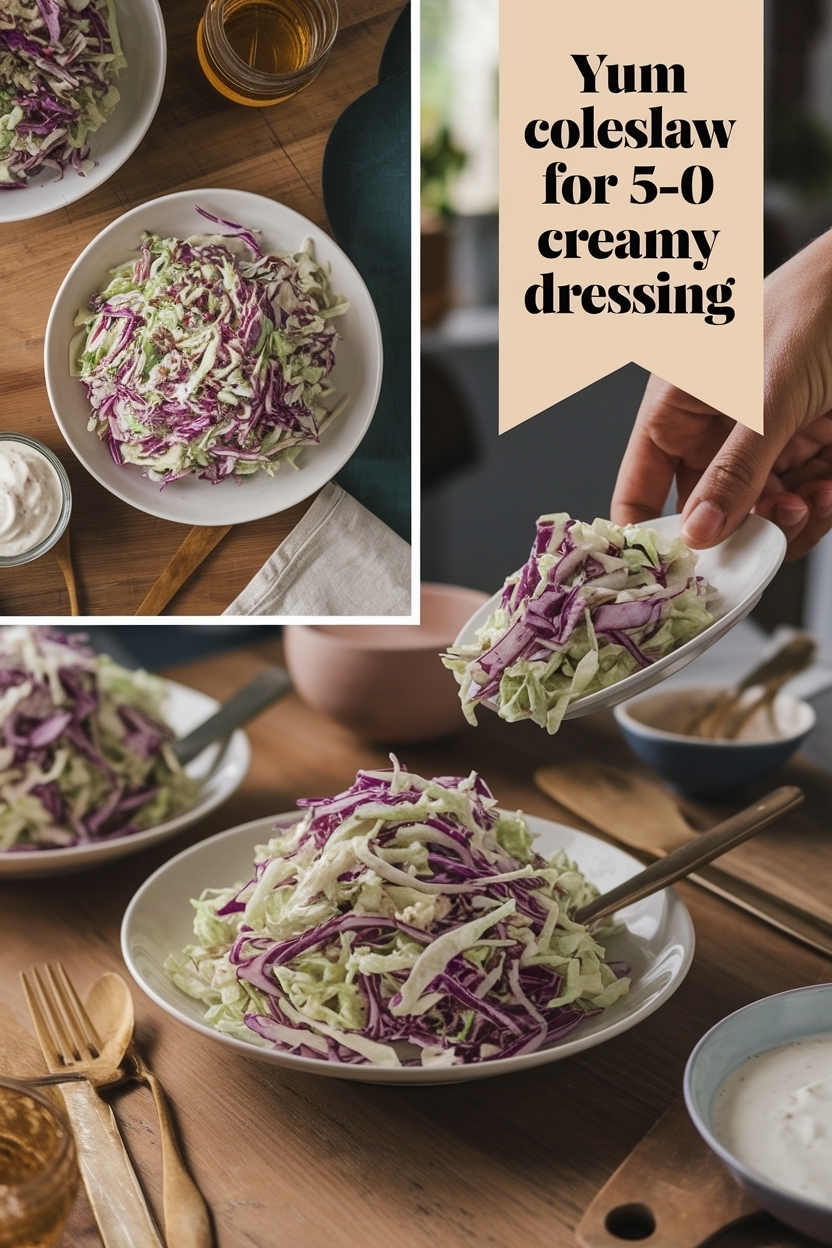 coleslaw for 50 creamy dressing
