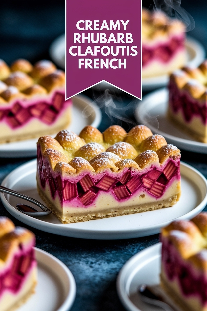 rhubarb clafoutis french