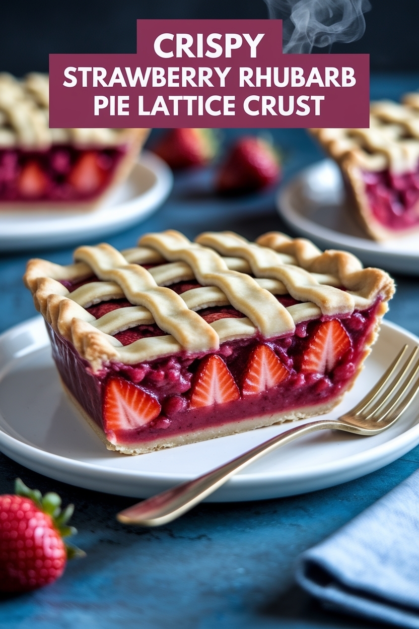 strawberry rhubarb pie lattice crust