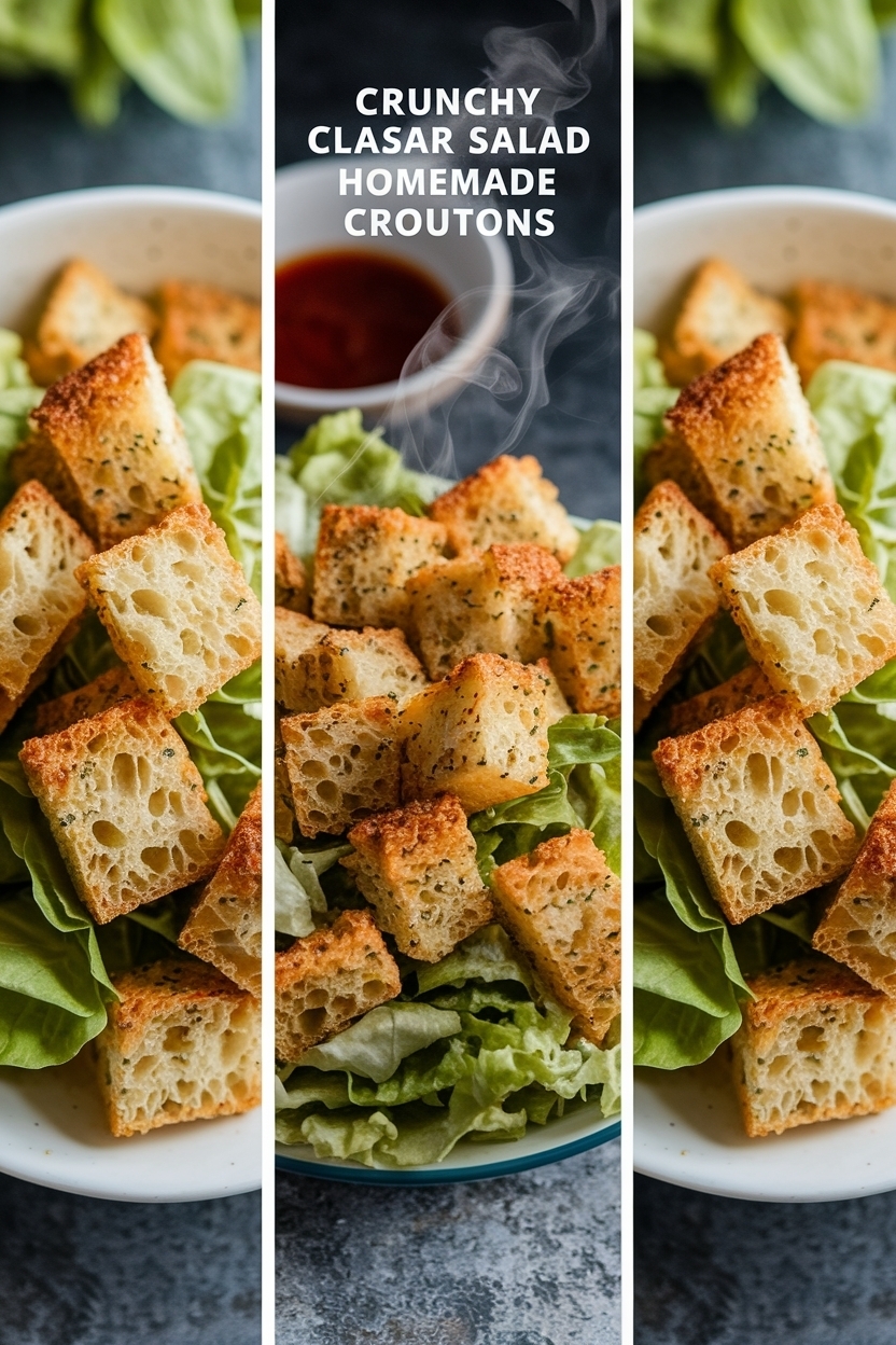 classic caesar salad homemade croutons