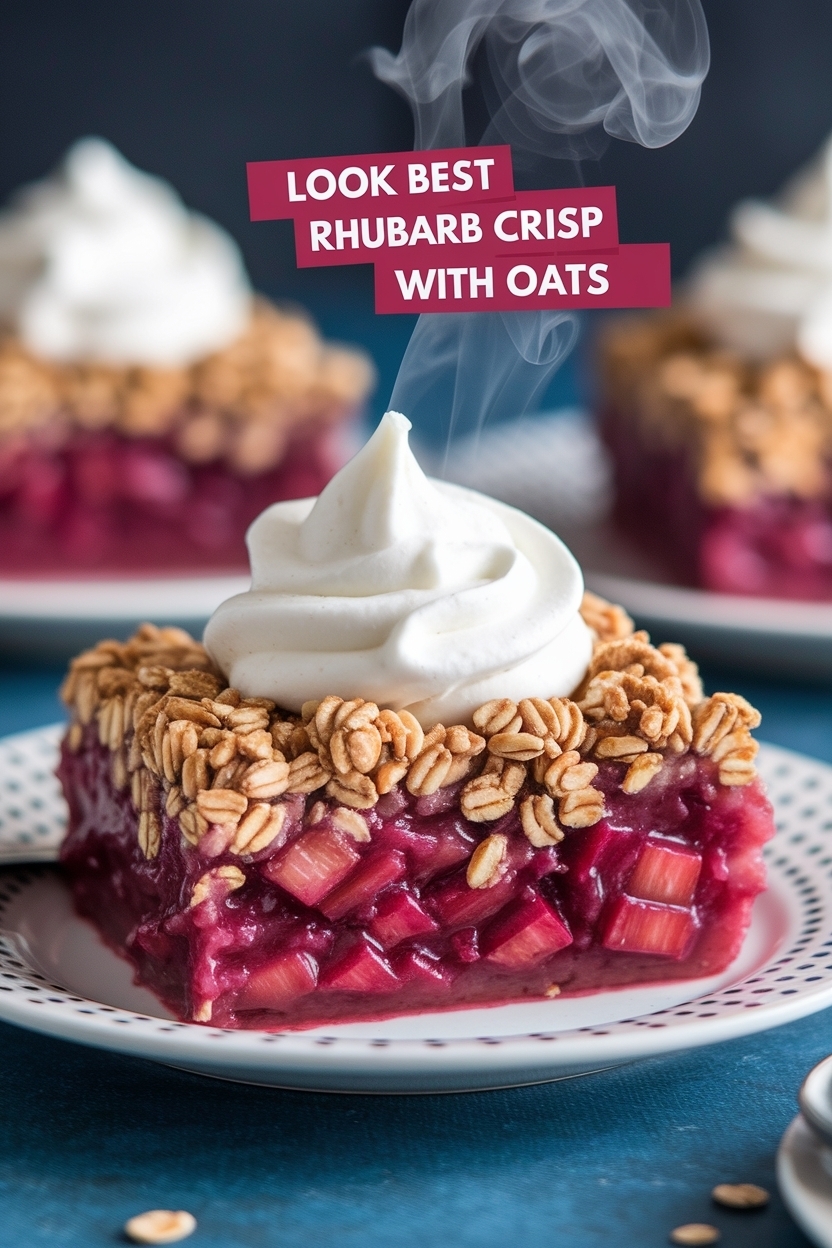 best rhubarb crisp with oats