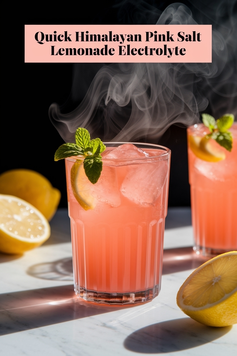 himalayan pink salt lemonade electrolyte