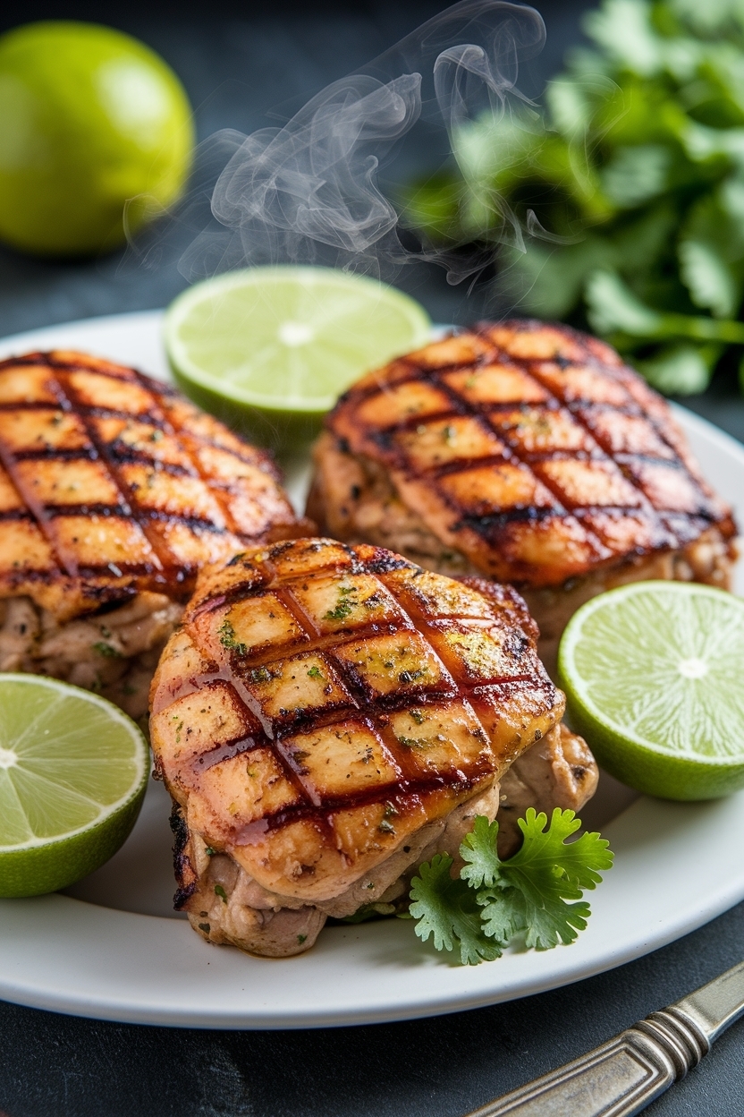 grilled chicken thighs cilantro lime