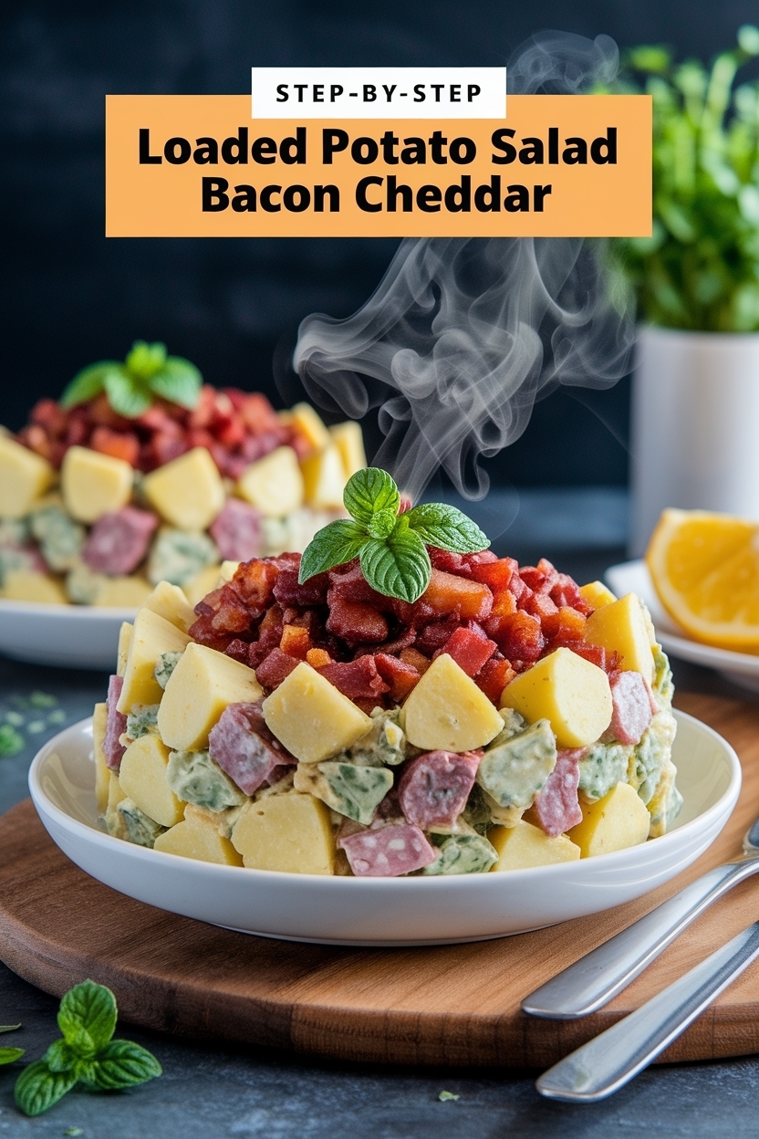loaded potato salad bacon cheddar
