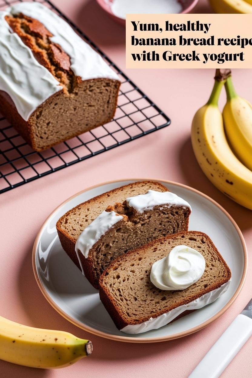 healthy banana bread recipe with greek yogurt