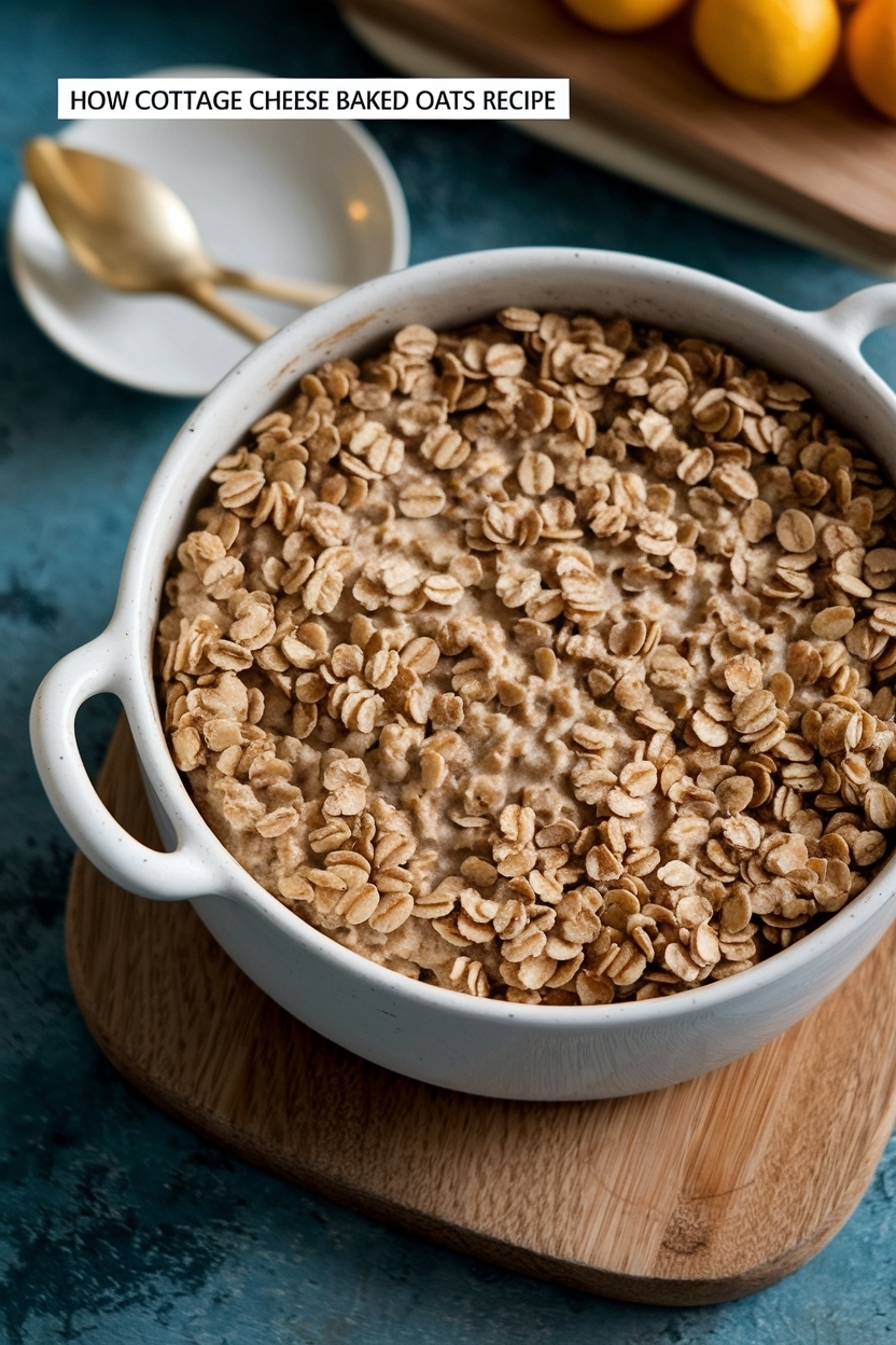 cottage cheese baked oats recipe