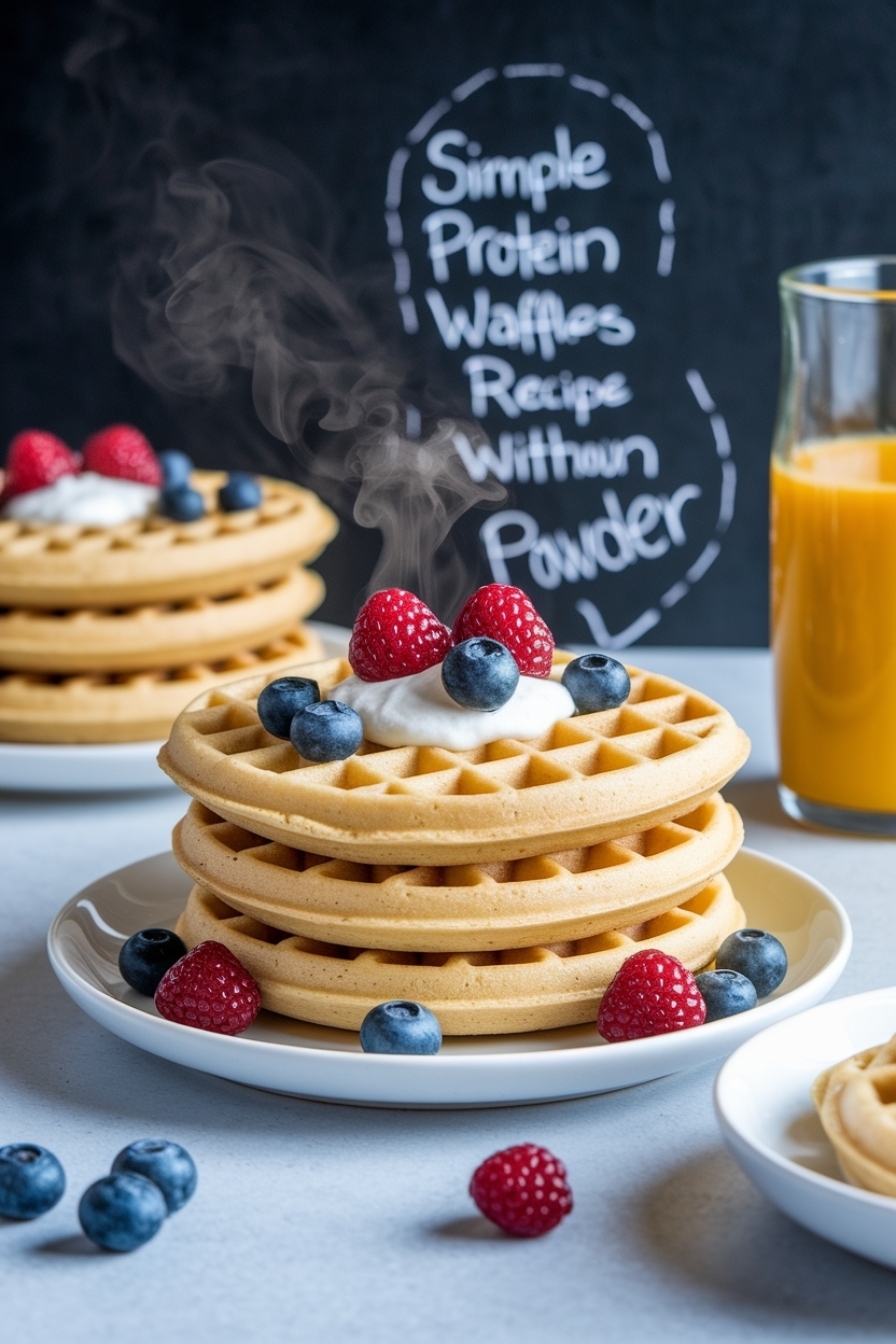 protein waffles recipe without protein powder