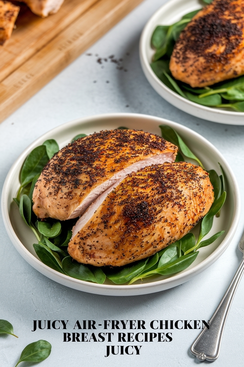 air fryer chicken breast recipes juicy