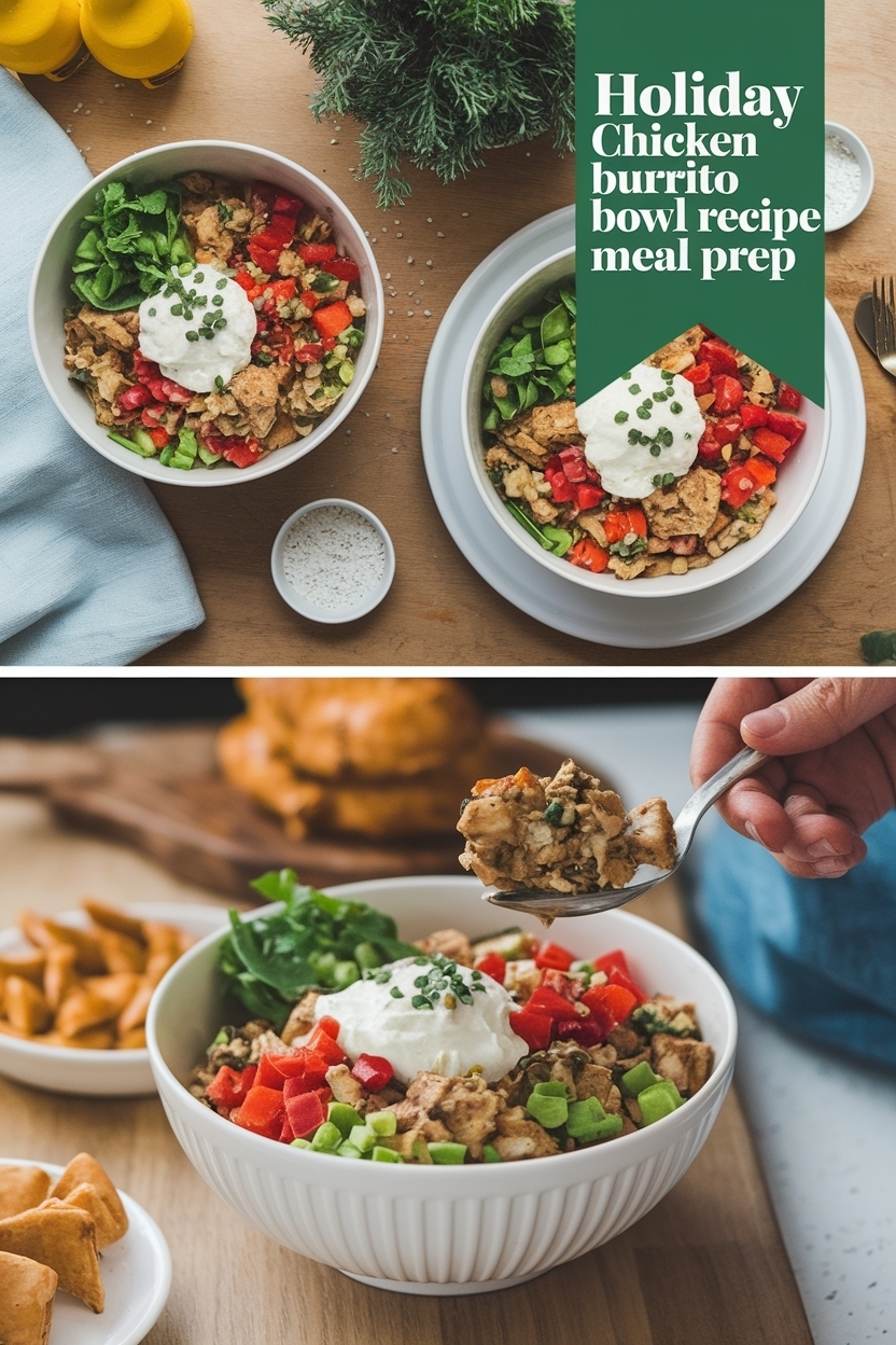 chicken burrito bowl recipe meal prep