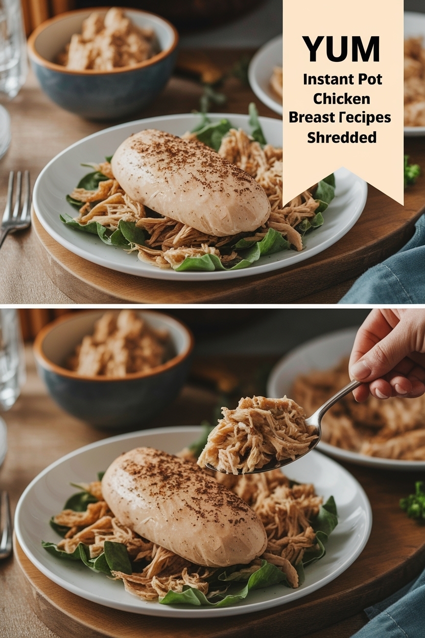 instant pot chicken breast recipes shredded