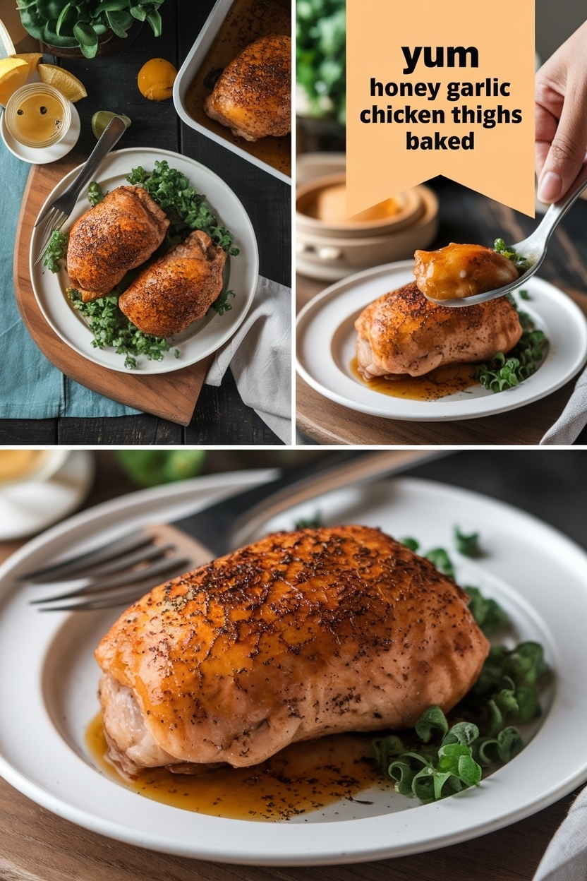 honey garlic chicken thighs baked
