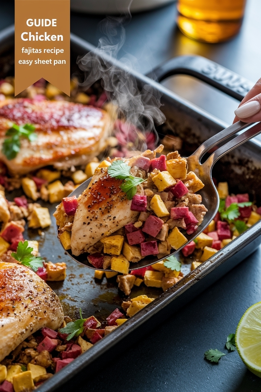 chicken fajitas recipe easy sheet pan