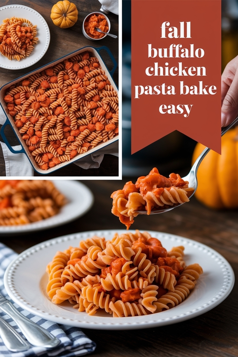 buffalo chicken pasta bake easy