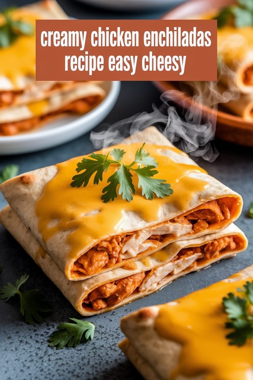 chicken enchiladas recipe easy cheesy