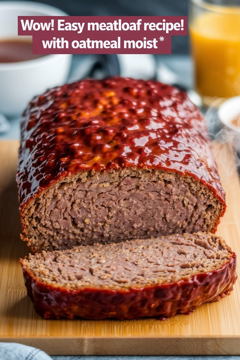 easy meatloaf recipe with oatmeal moist