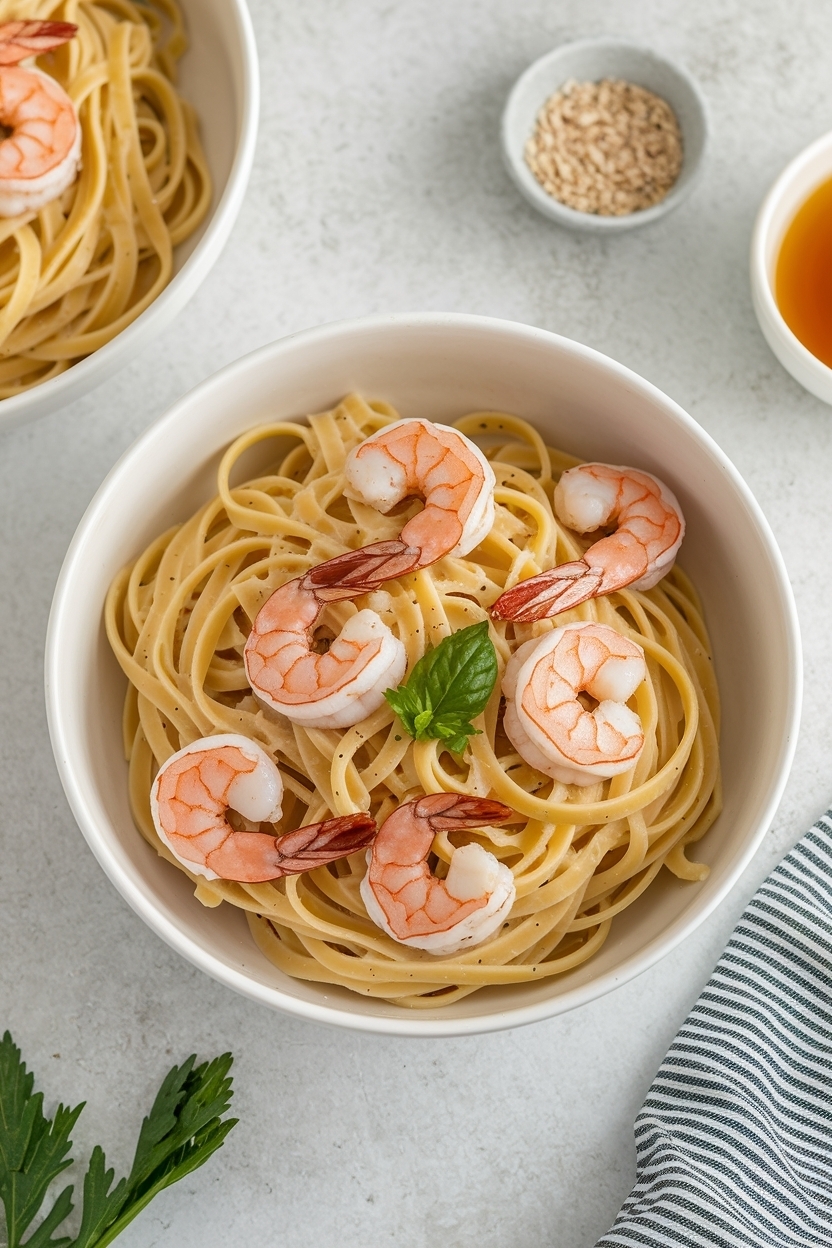garlic butter shrimp pasta recipe