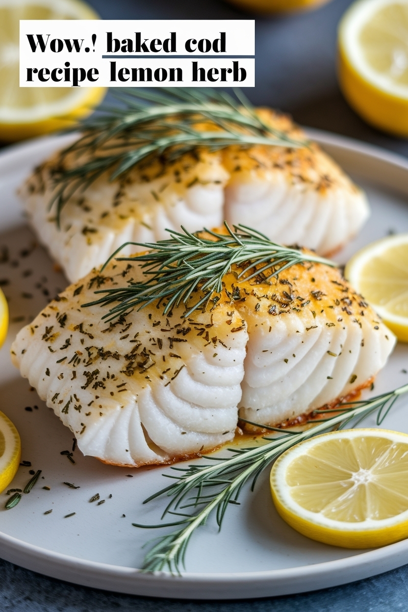 baked cod recipe lemon herb