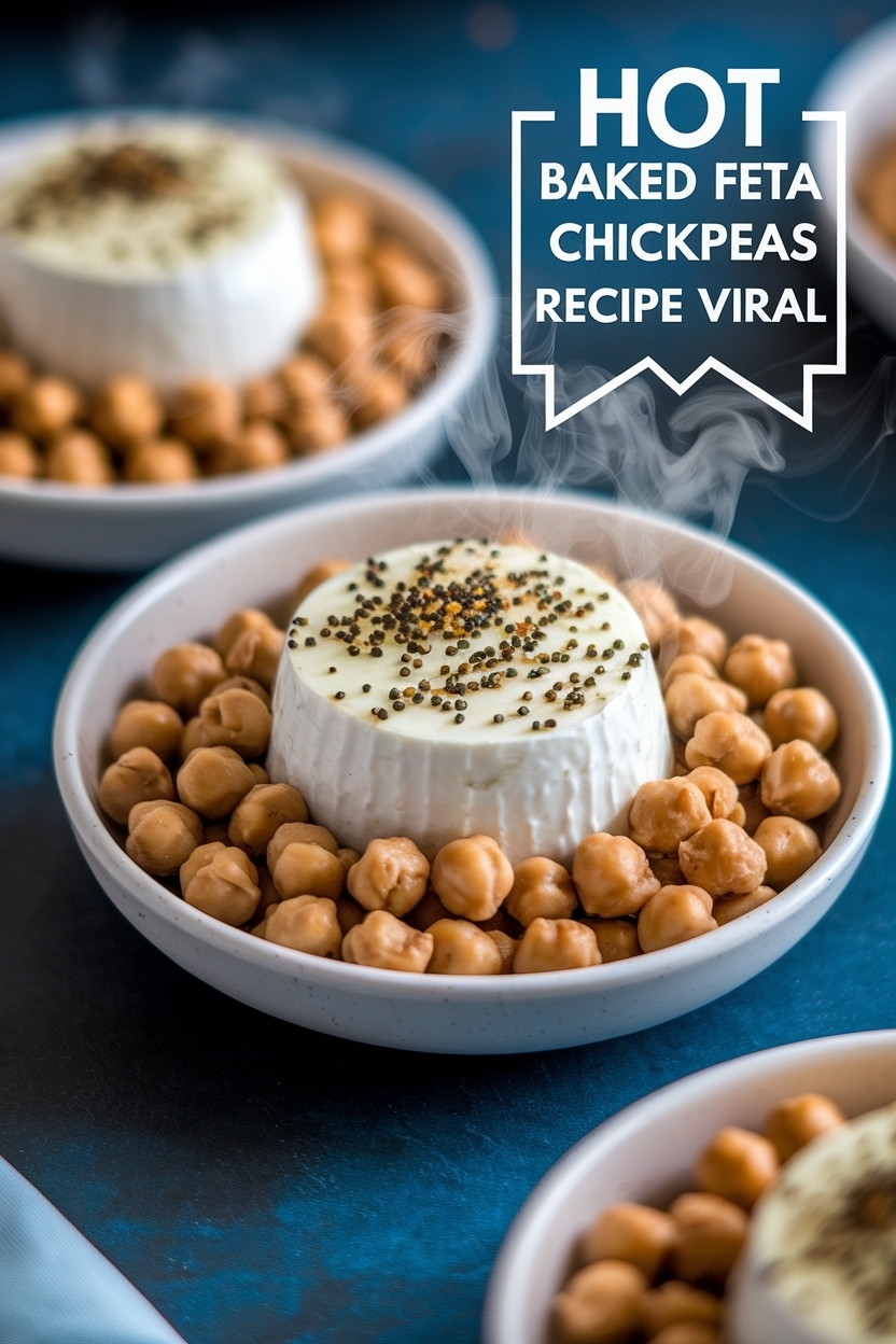 baked feta chickpeas recipe viral