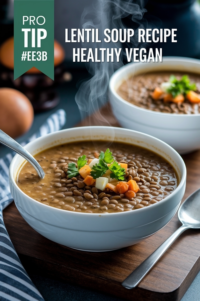 lentil soup recipe healthy vegan