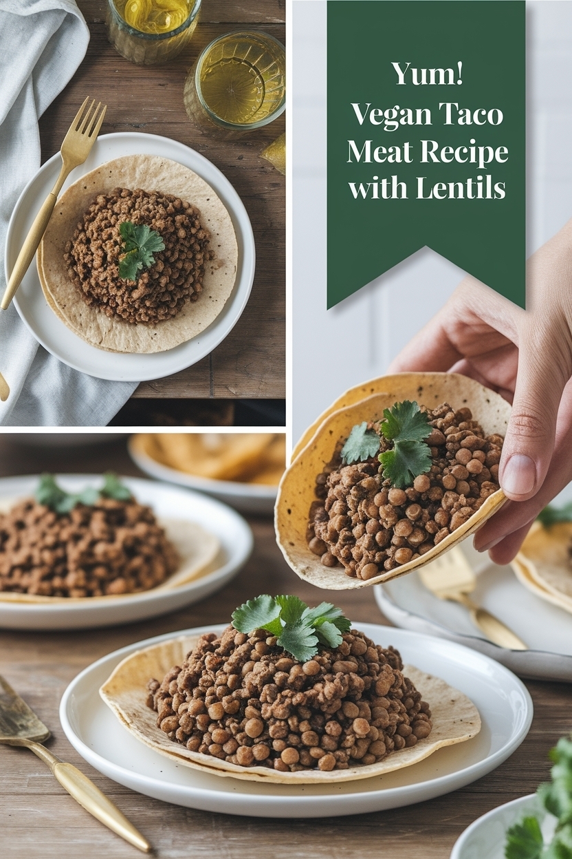 vegan taco meat recipe with lentils