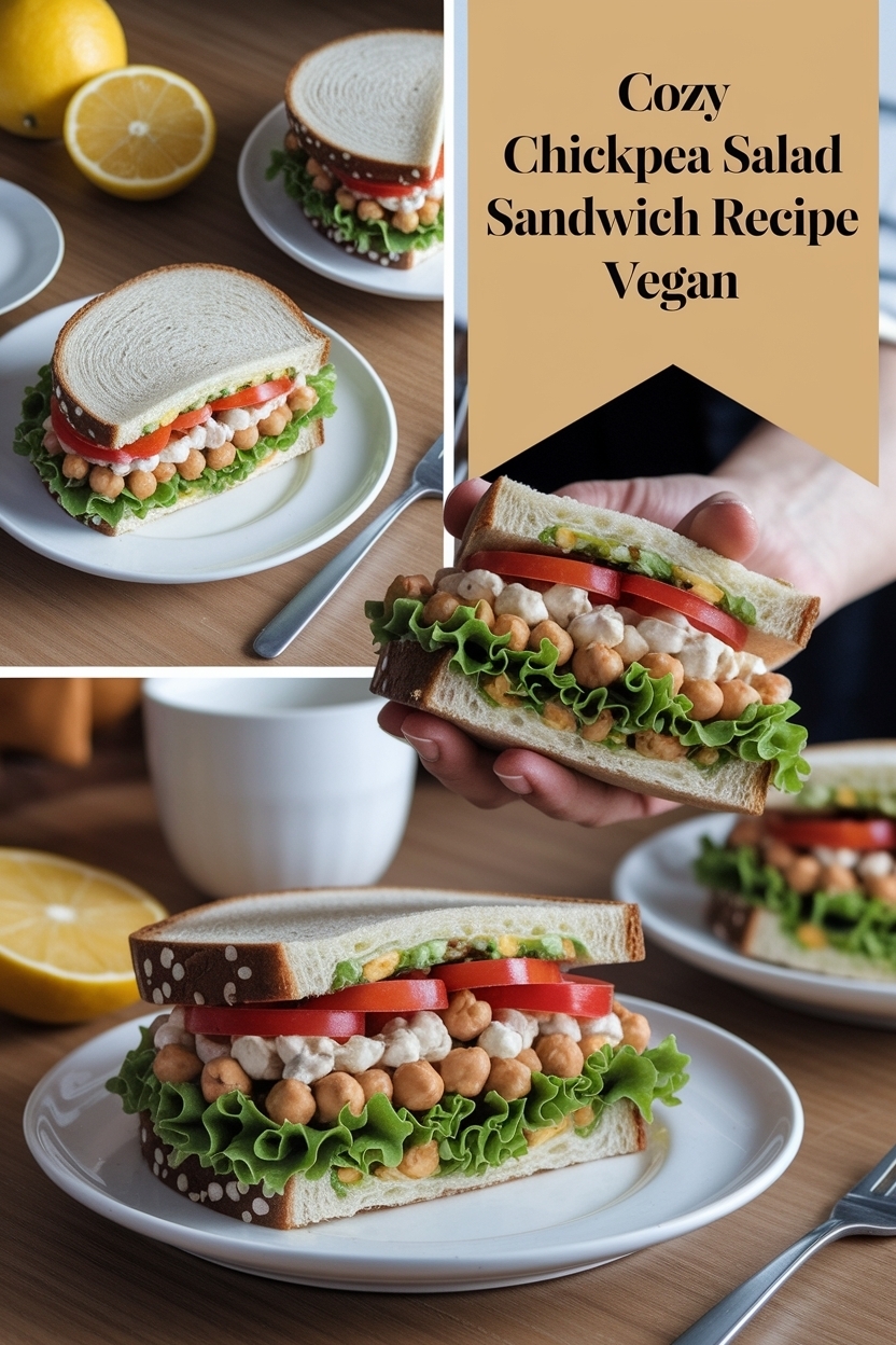 chickpea salad sandwich recipe vegan