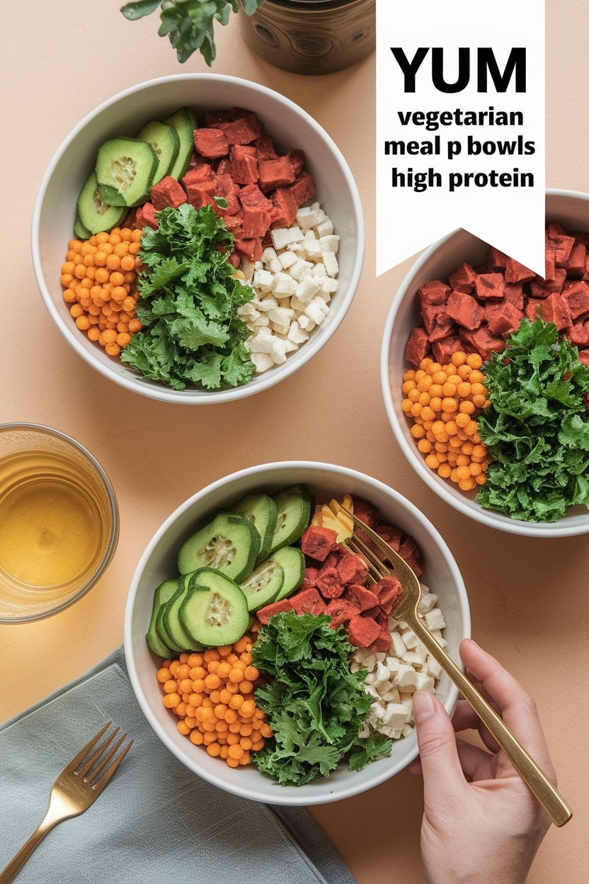 vegetarian meal prep bowls high protein