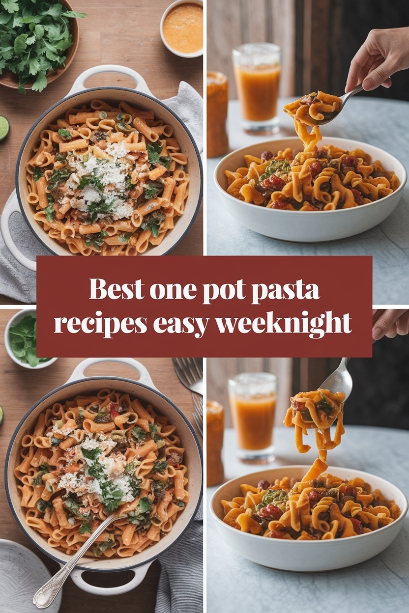 one pot pasta recipes easy weeknight