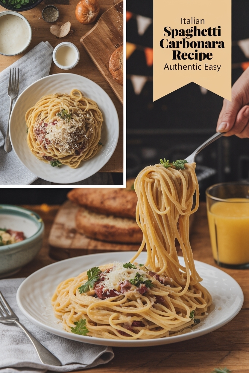 spaghetti carbonara recipe authentic easy