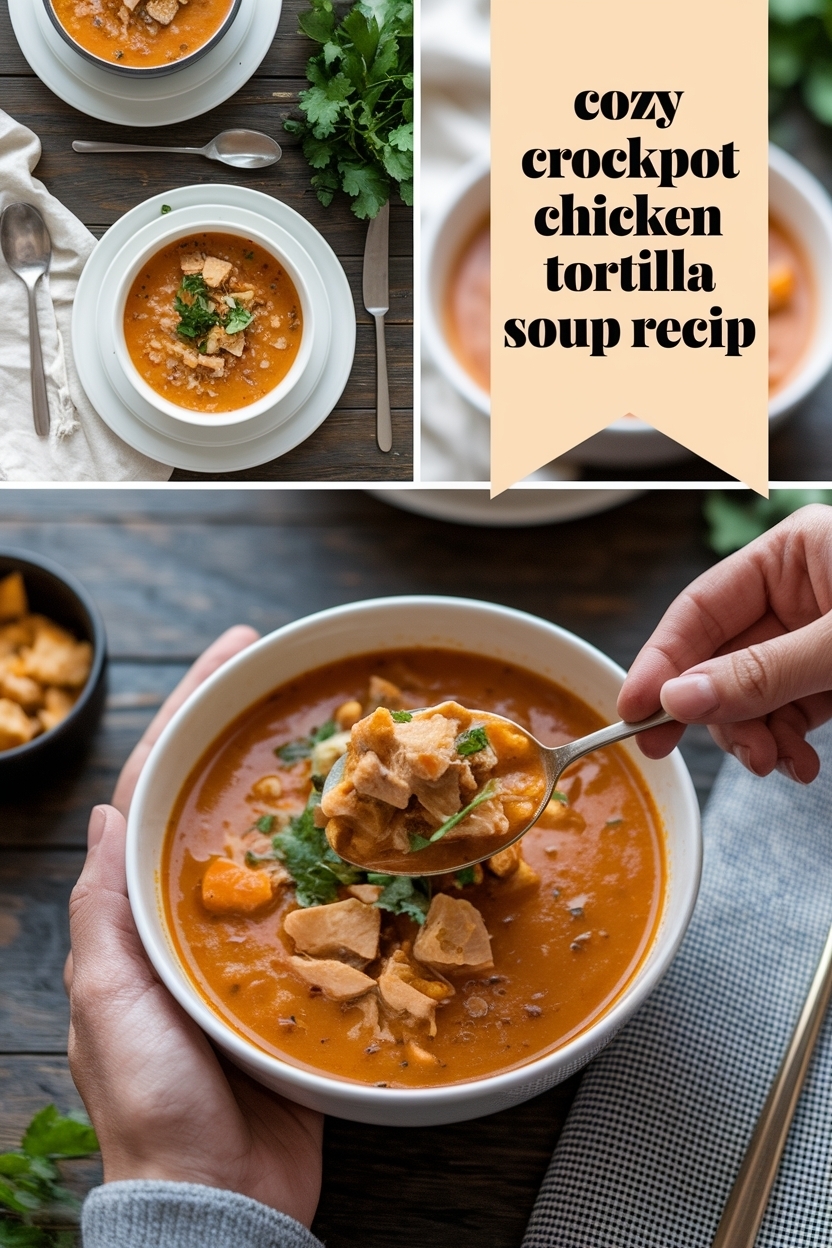 crockpot chicken tortilla soup recipe