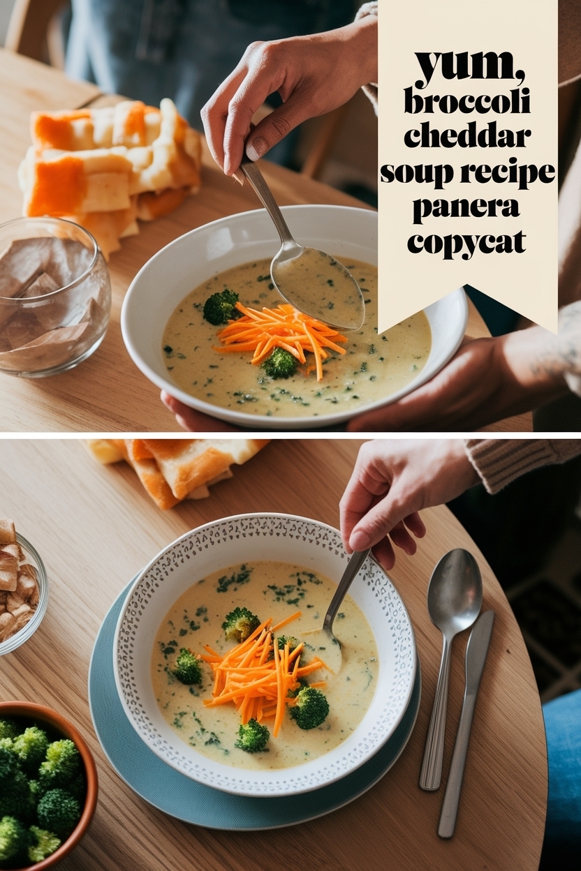 broccoli cheddar soup recipe panera copycat