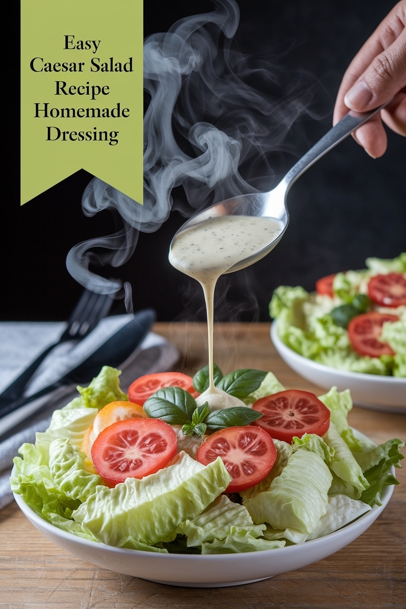 caesar salad recipe homemade dressing