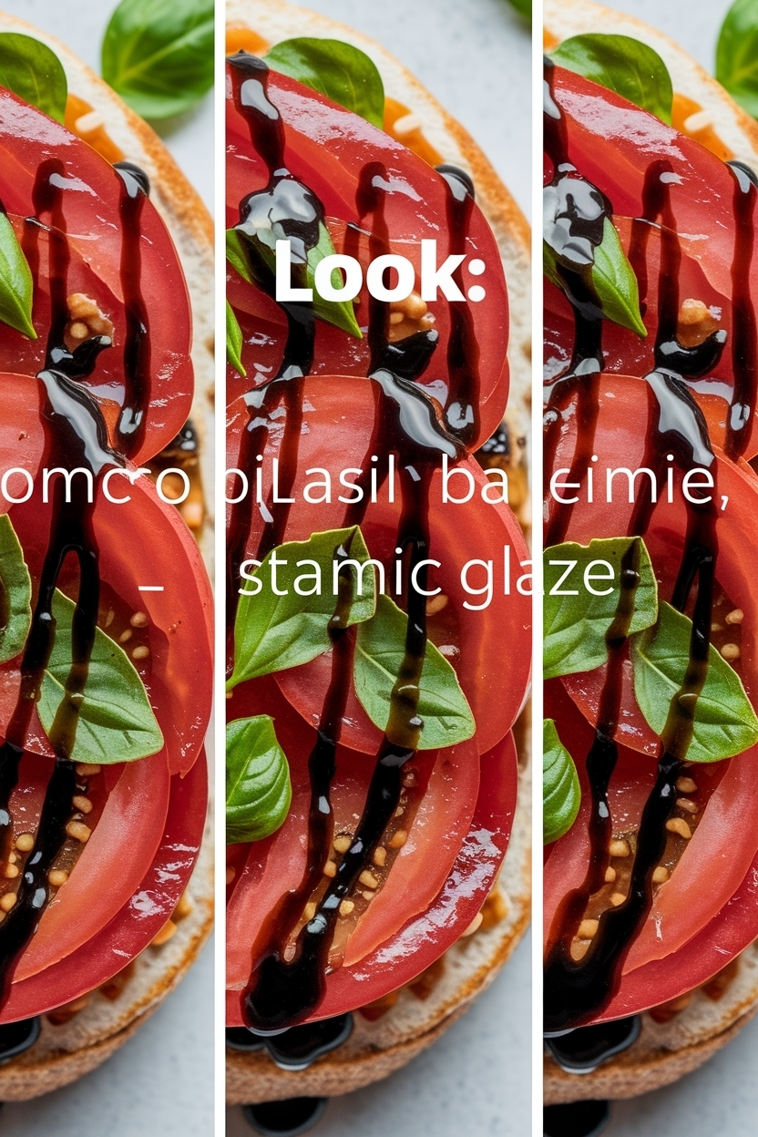 tomato basil bruschetta balsamic glaze