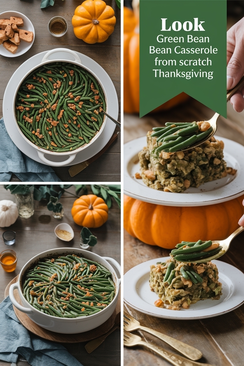 green bean casserole recipe from scratch