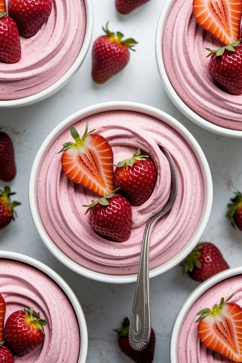 strawberry cheesecake dip no bake