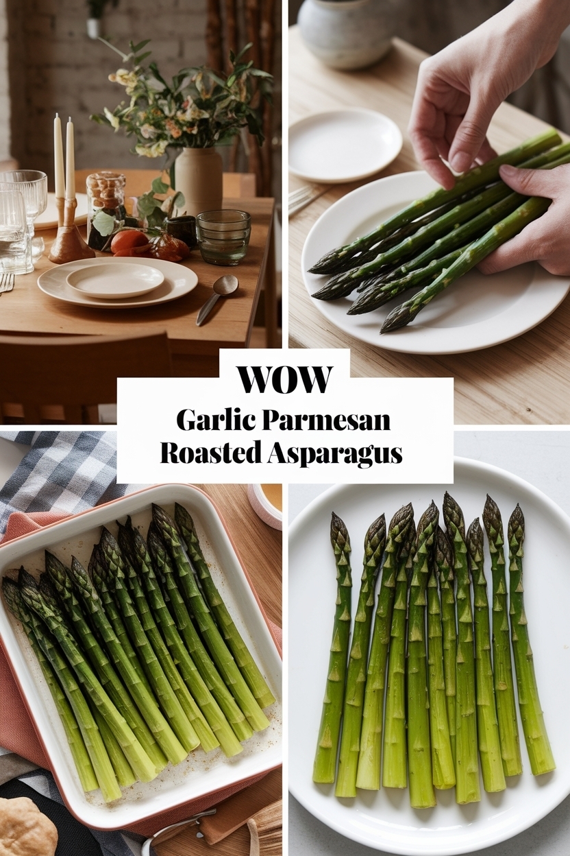 garlic parmesan roasted asparagus