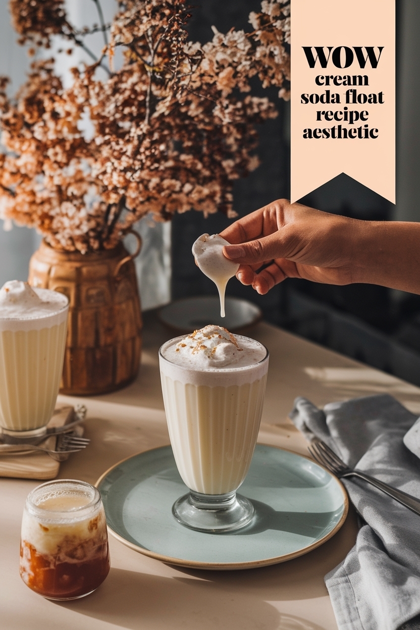 cream soda float recipe aesthetic